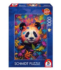 SCHMIDT CASSE-TÊTE 1000 PIÈCES - PANDA DANS LA FORÊT ARC-EN-CIEL #59781